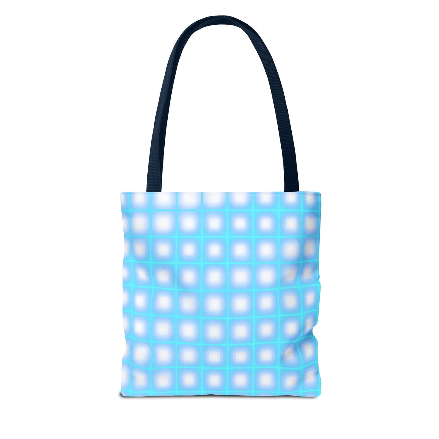 Vibrant Neon Grid Print Totes for Your Everyday Essentials - Shop Now!