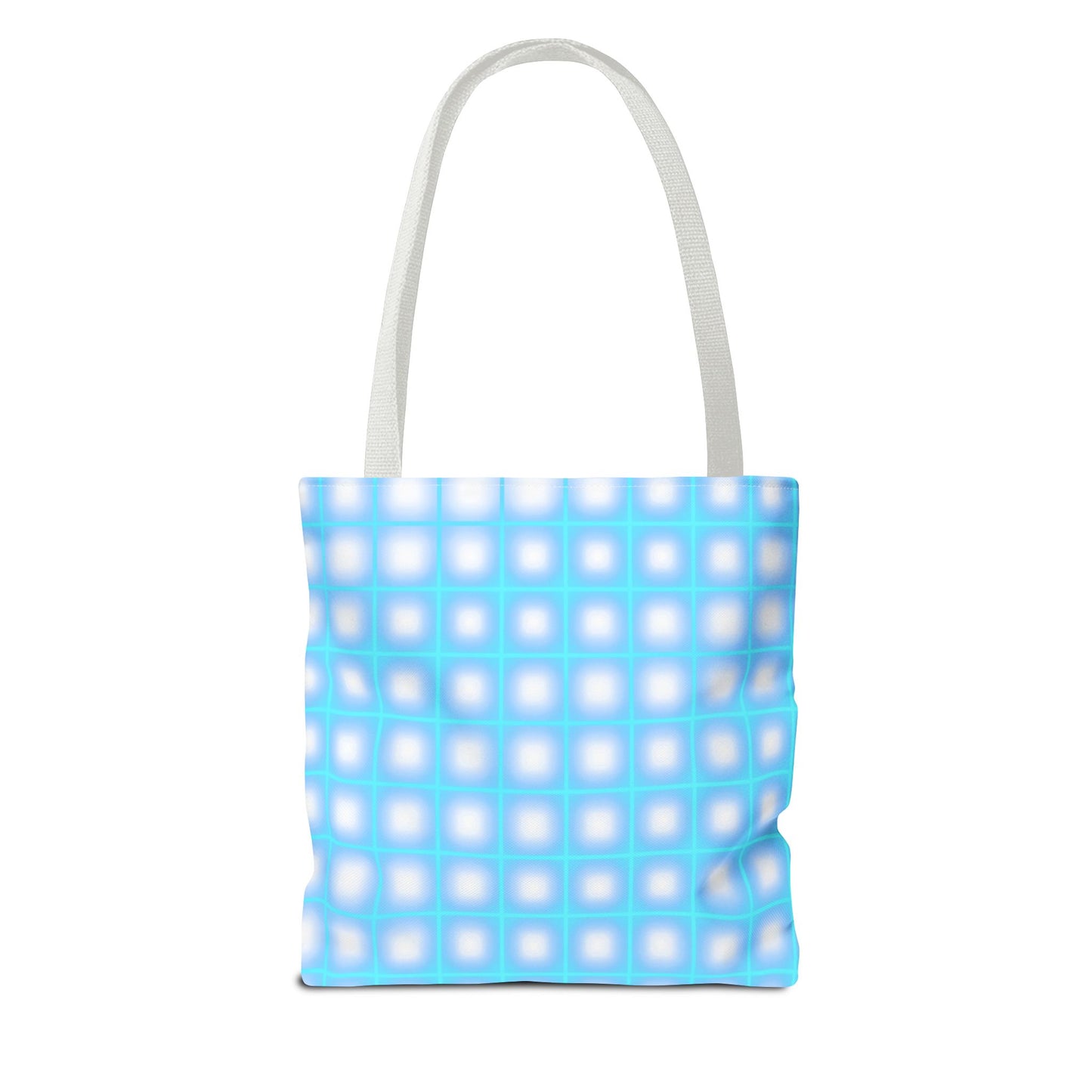 Vibrant Neon Grid Print Totes for Your Everyday Essentials - Shop Now!