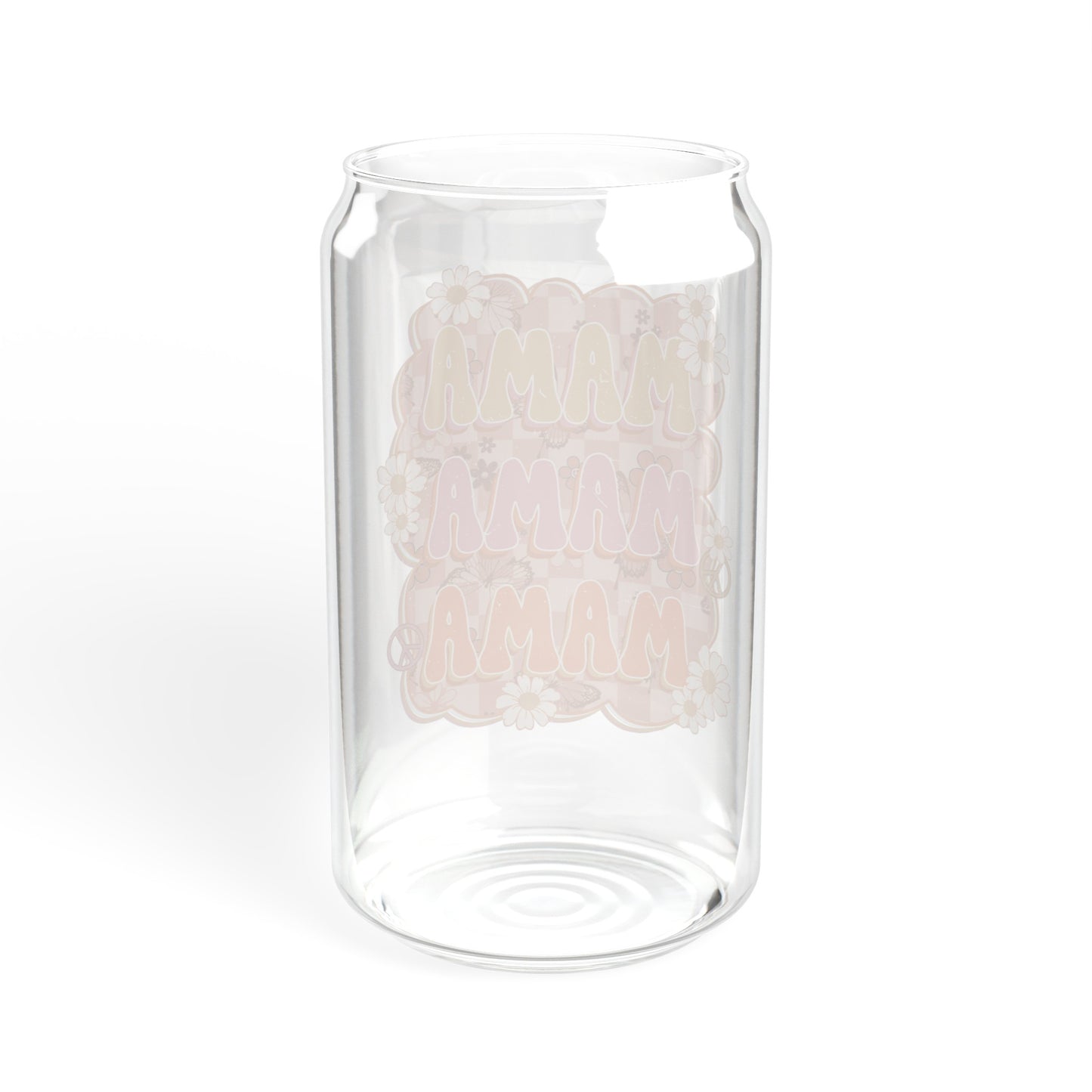 Floral Mama Glass Can Cup - Unique Mother's Day Gift Idea