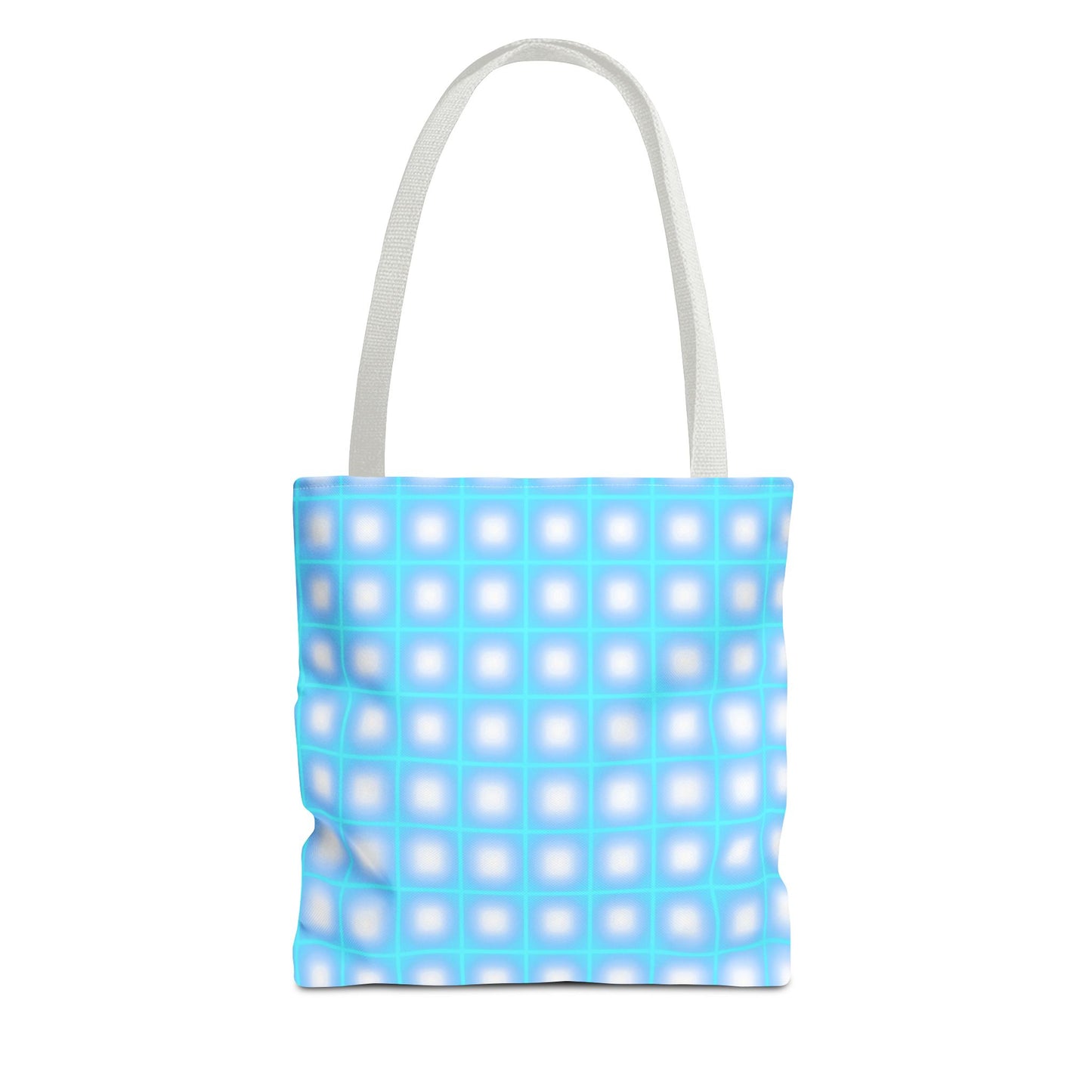 Vibrant Neon Grid Print Totes for Your Everyday Essentials - Shop Now!