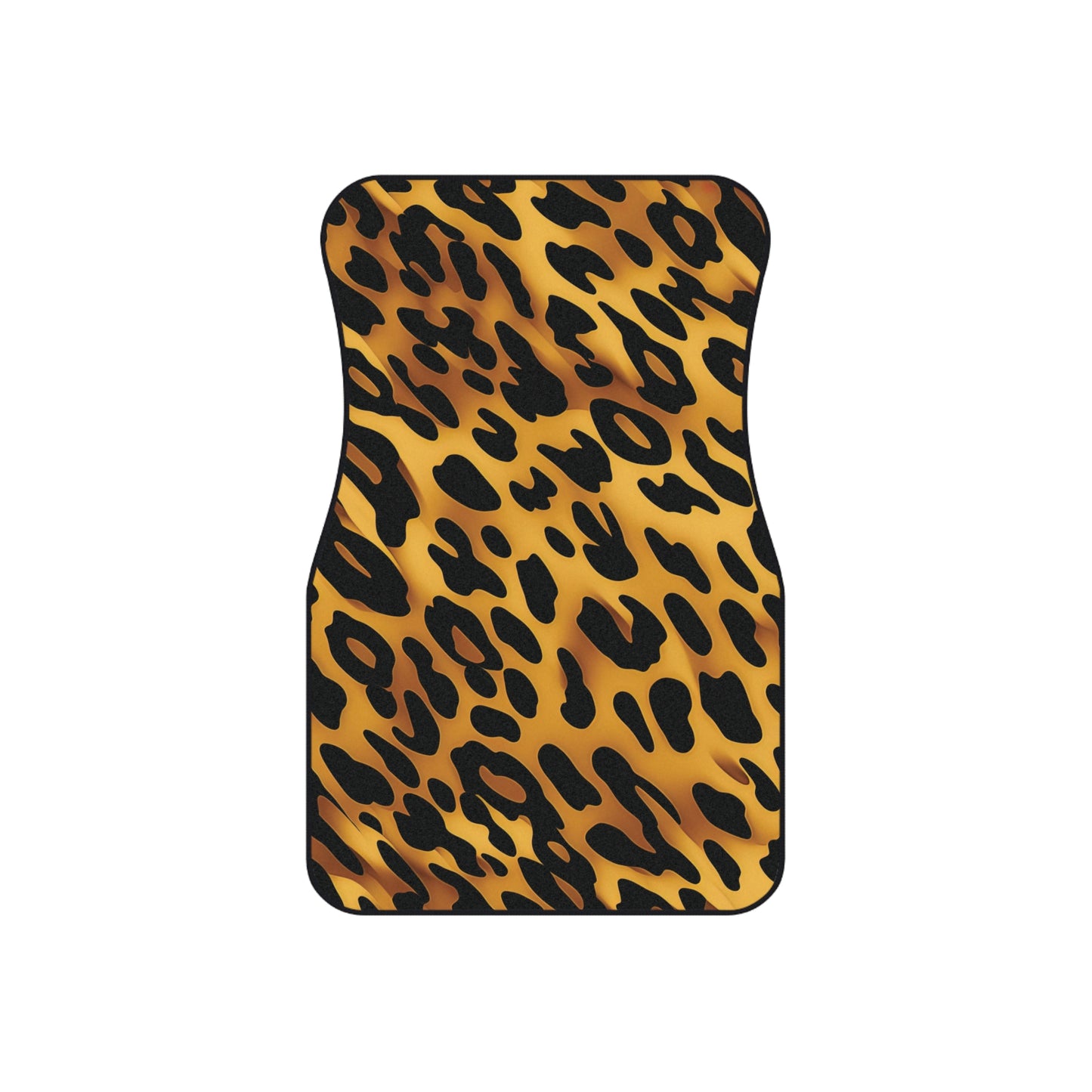 Trendy Leopard Print Auto Floor Mat Set - Fashionable and Functional