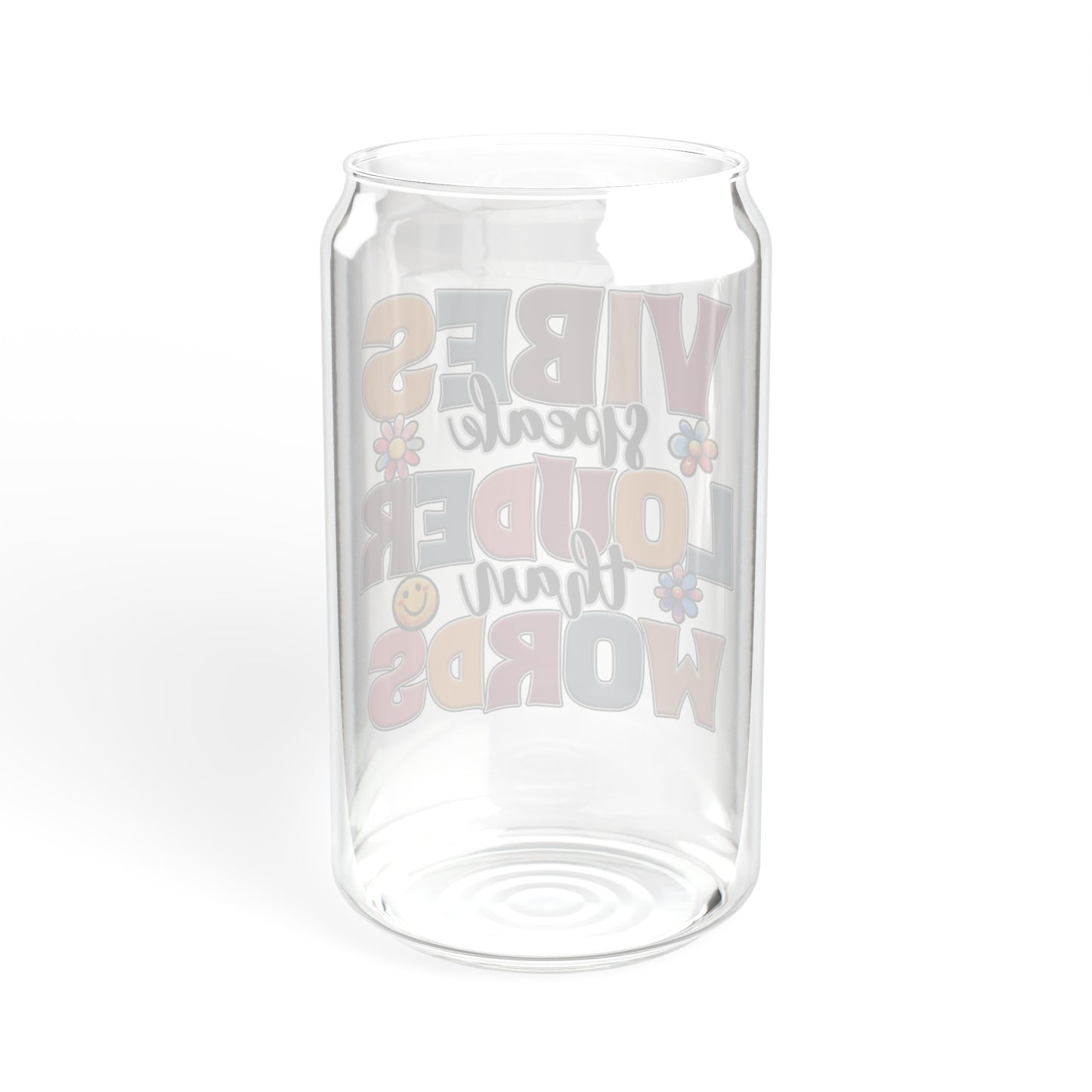 Positive Vibes Only Glass Cup - Let Your Vibes Speak Louder Than Words