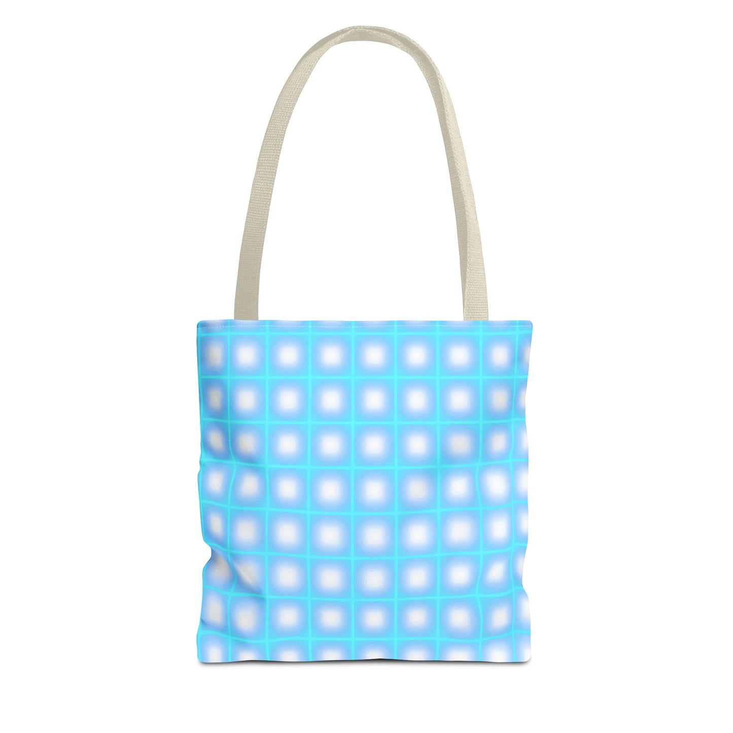 Vibrant Neon Grid Print Totes for Your Everyday Essentials - Shop Now!