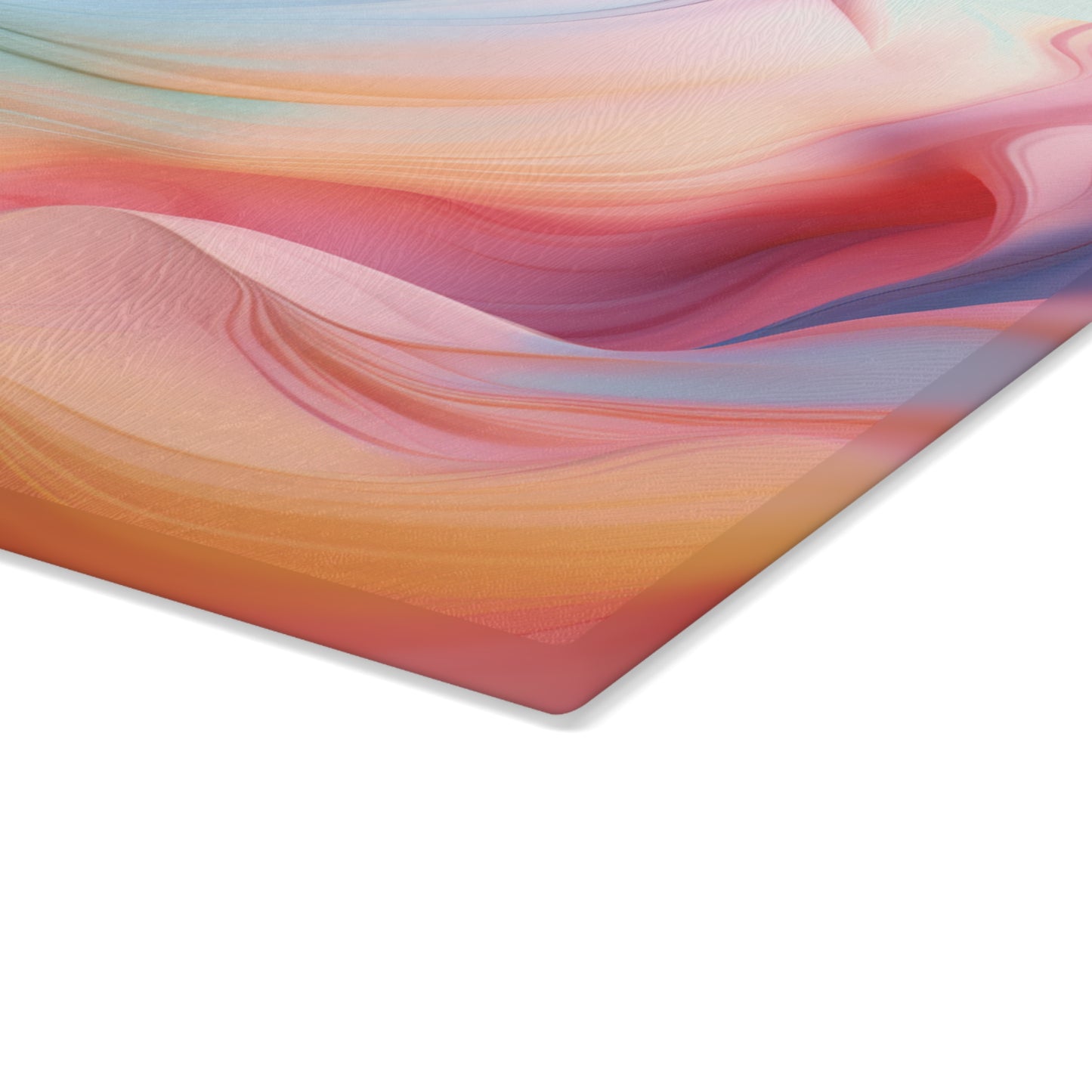 Pastel Delights Glass Cutting Board - Add a Pop of Color to Your Cooking Space