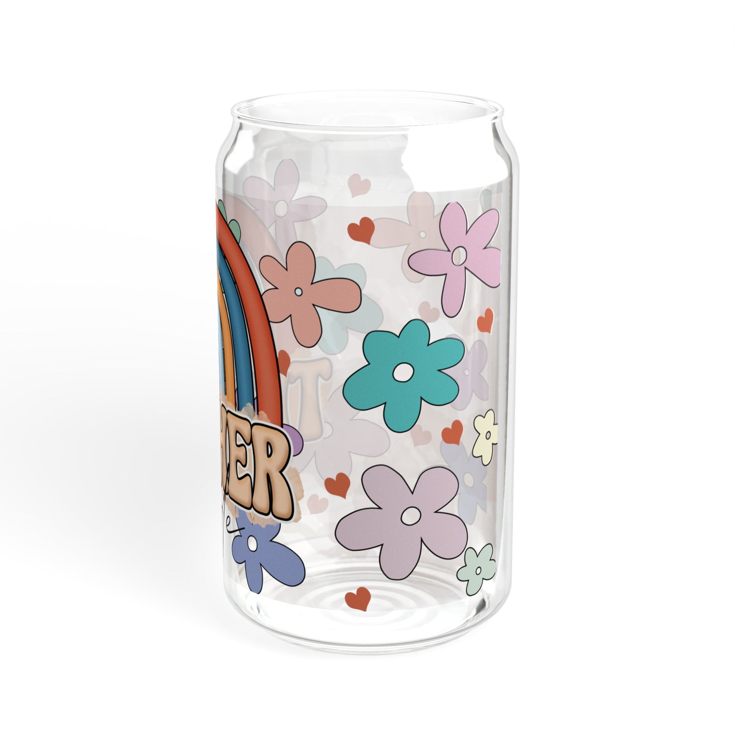 Colorful Teacher Mode Glass Can Cup - Ideal for Classroom Use