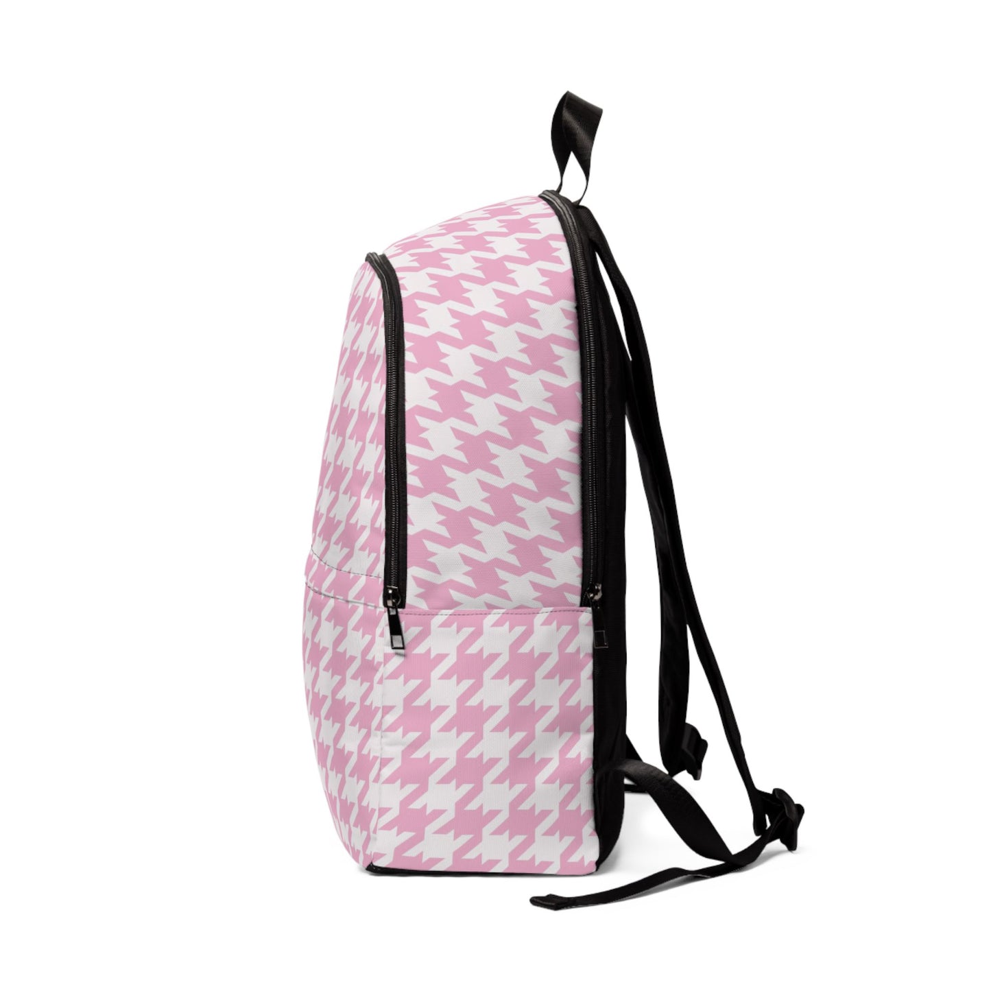 Pink Dreams: Houndstooth Fabric Backpack for Fashionistas