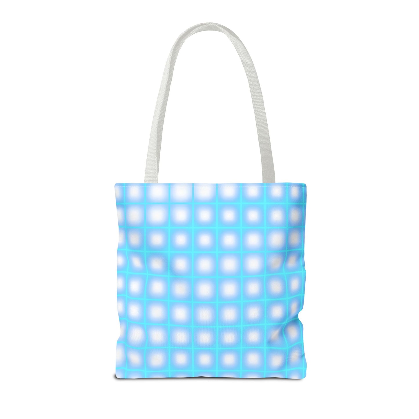 Vibrant Neon Grid Print Totes for Your Everyday Essentials - Shop Now!