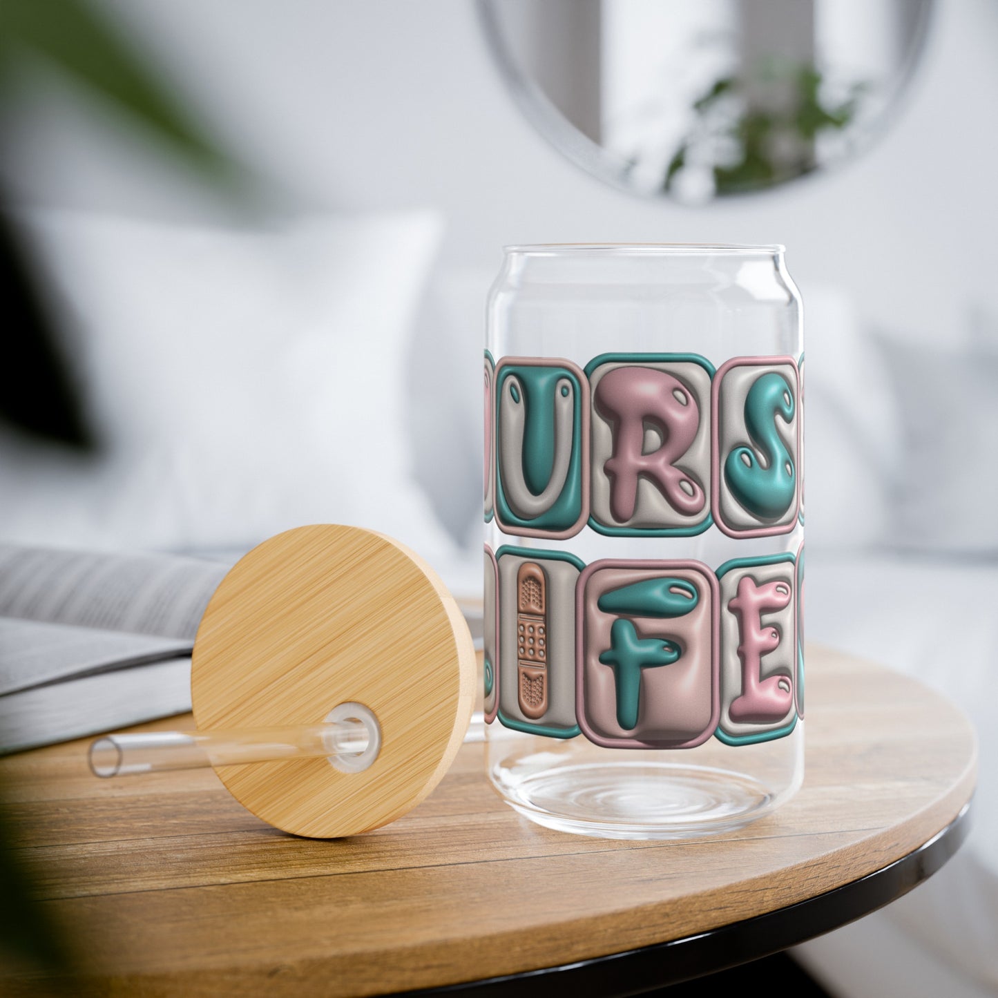 Nurse Life Glass Cup - Stylish Tumbler for Healthcare Professionals