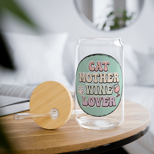 Adorable Cat Mother Wine Lover Glass Cup - Meow-tains your Favorite Beverage