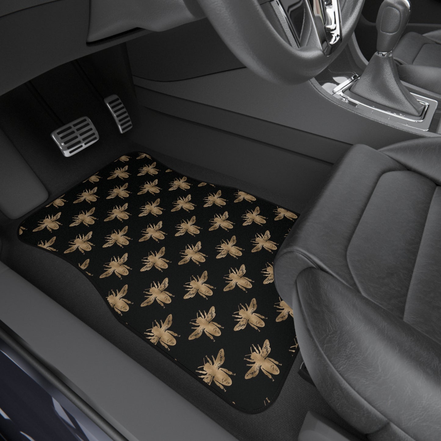 Bumblebee Pattern Car Floor Mat - Premium Quality, Non-Slip - Protect Your Car's Flooring