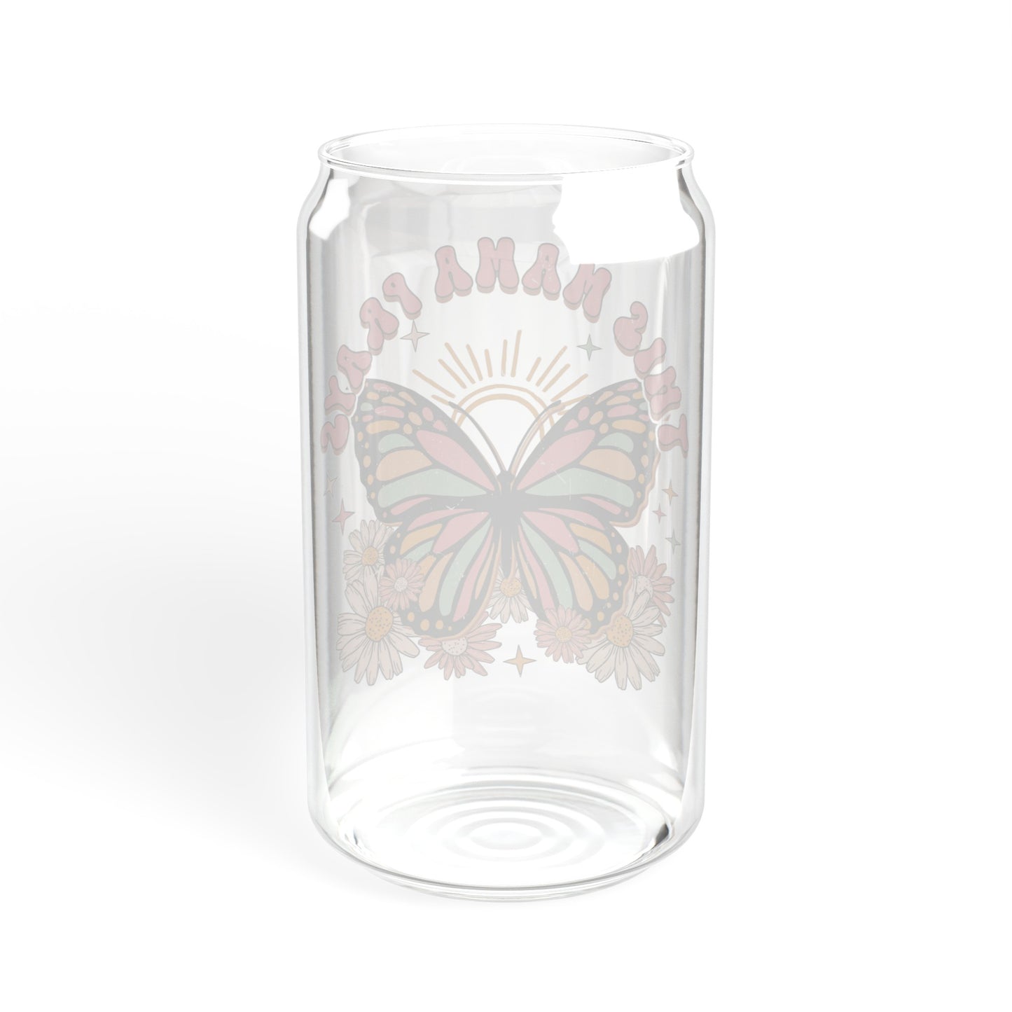 Empowering This Mama Prays Glass Cup - Inspirational Drinkware