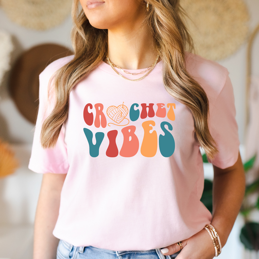 Unleash your Inner Crocheter with this Chic Crochet Vibes Tee