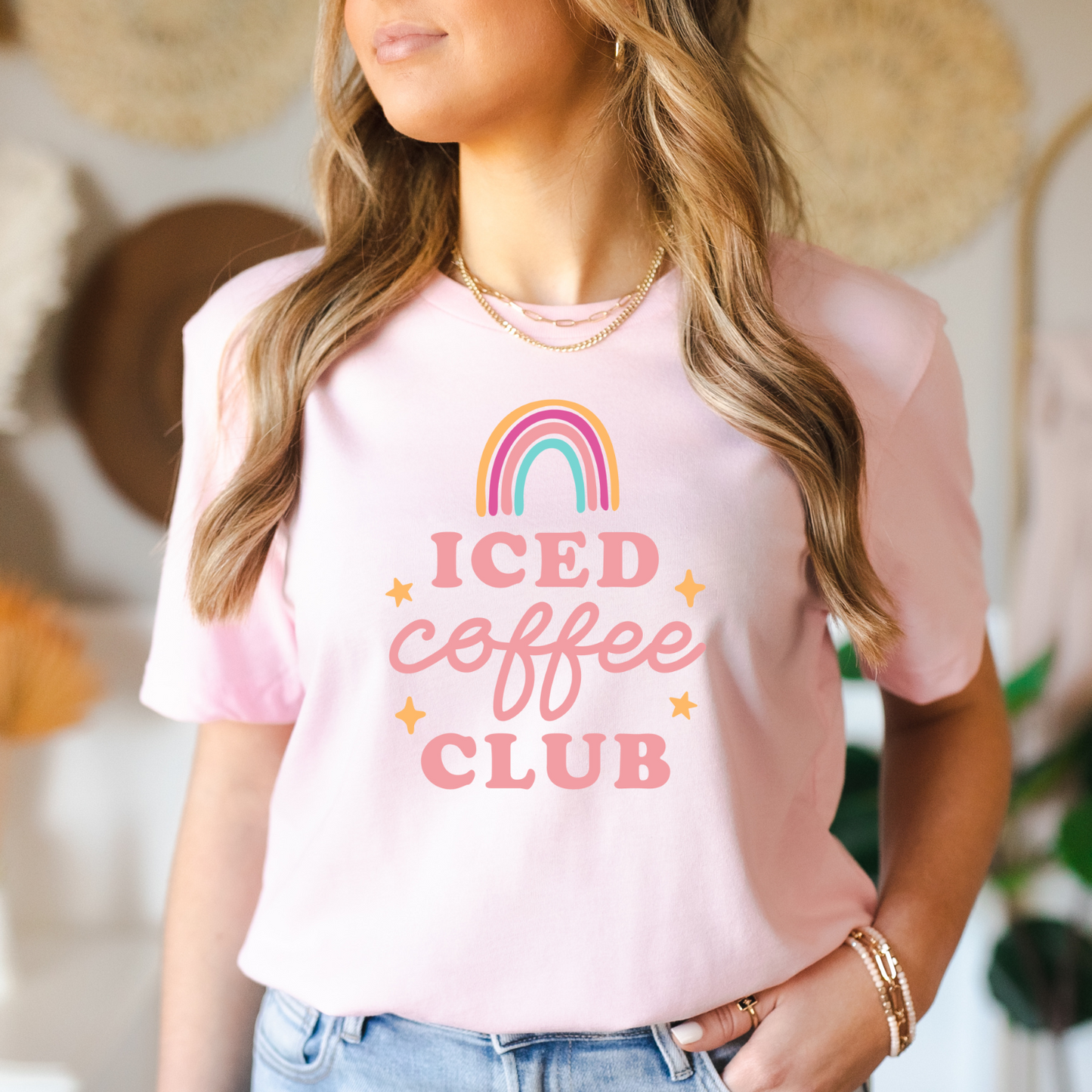 Cool Iced Coffee Club Tee Shirt - Coffee Addict Gift, Fun Drink Graphic Tee