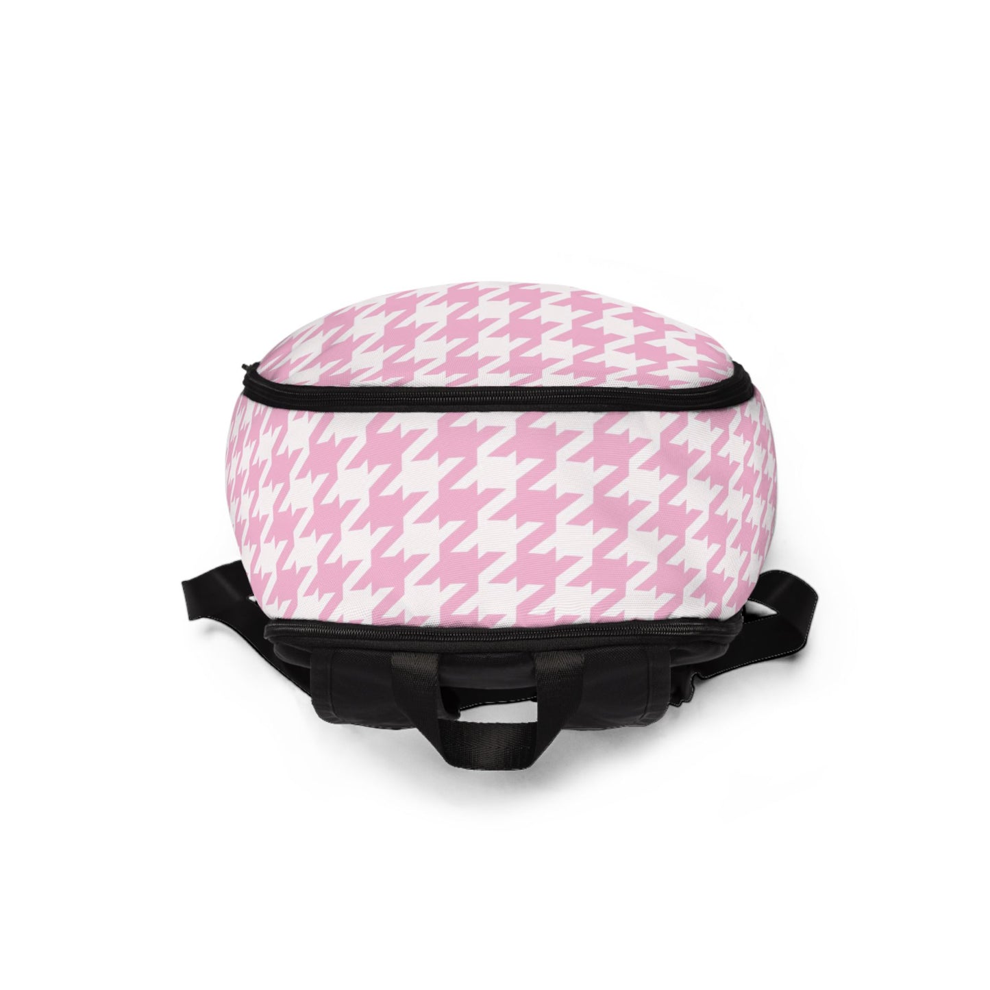 Pink Dreams: Houndstooth Fabric Backpack for Fashionistas