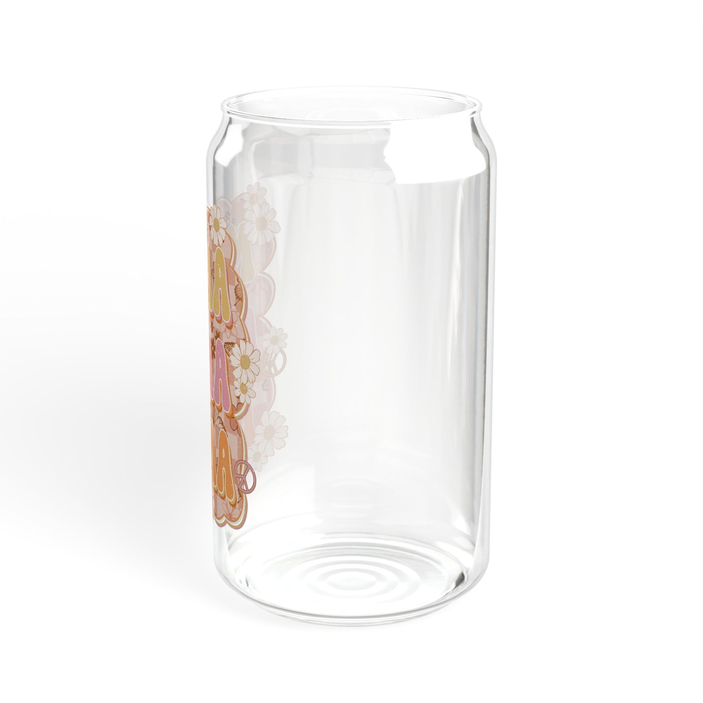 Floral Mama Glass Can Cup - Unique Mother's Day Gift Idea