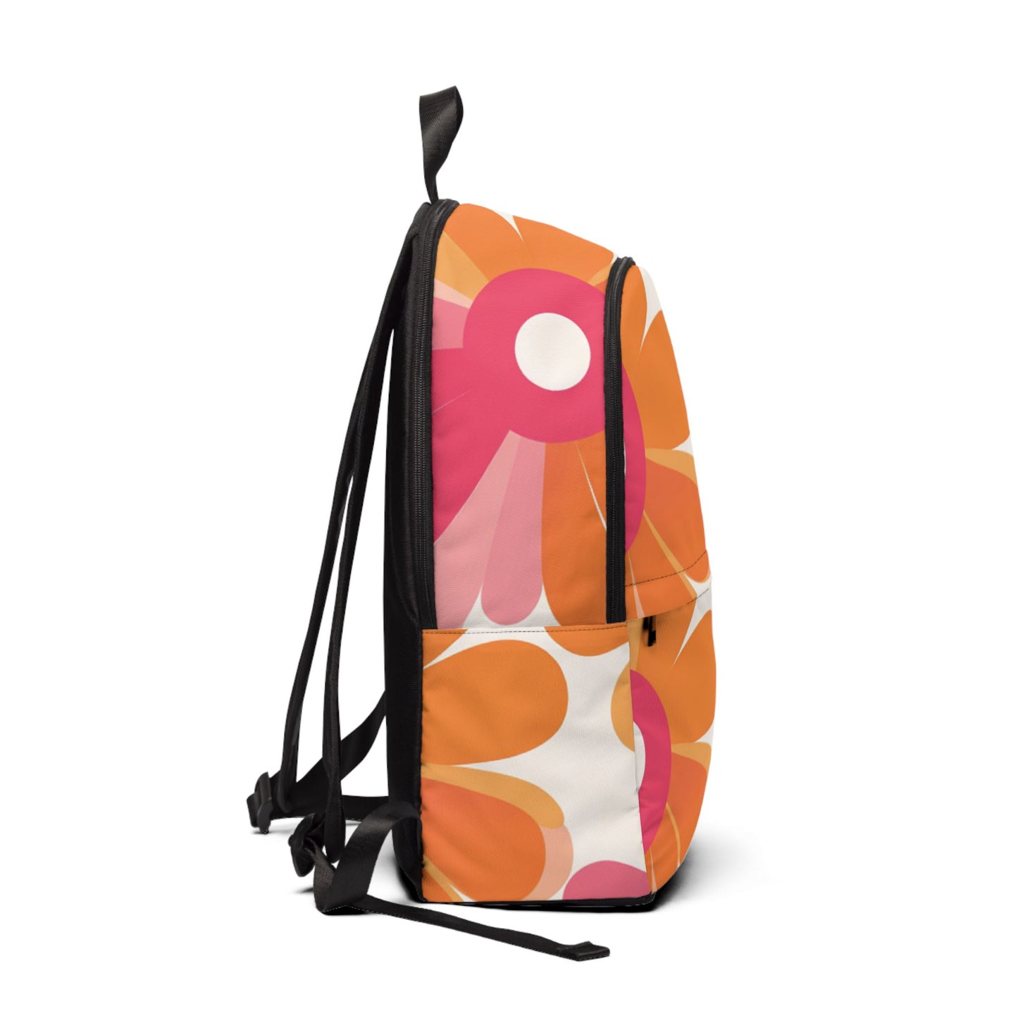 Chic Floral Fabric Backpack - Retro-Inspired Design