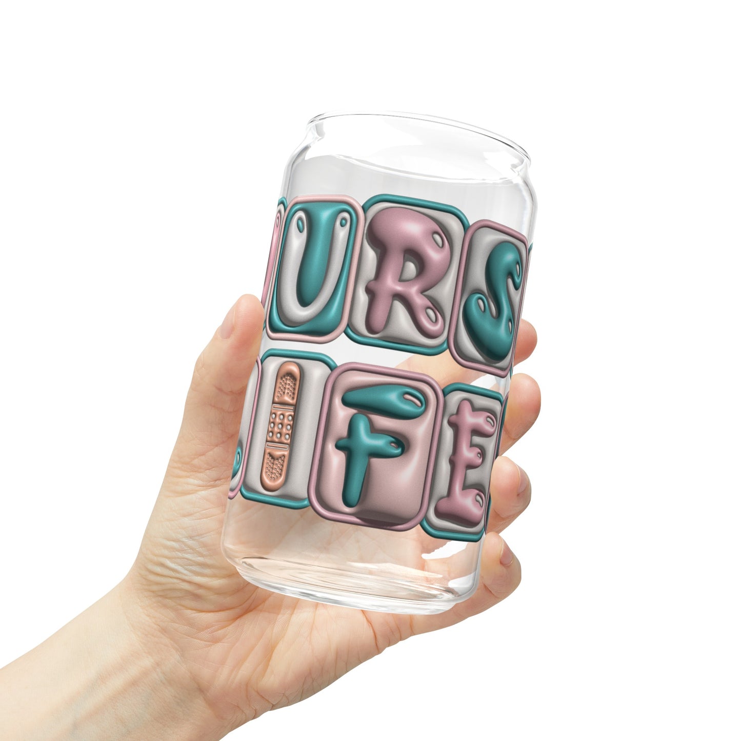 Nurse Life Glass Cup - Stylish Tumbler for Healthcare Professionals