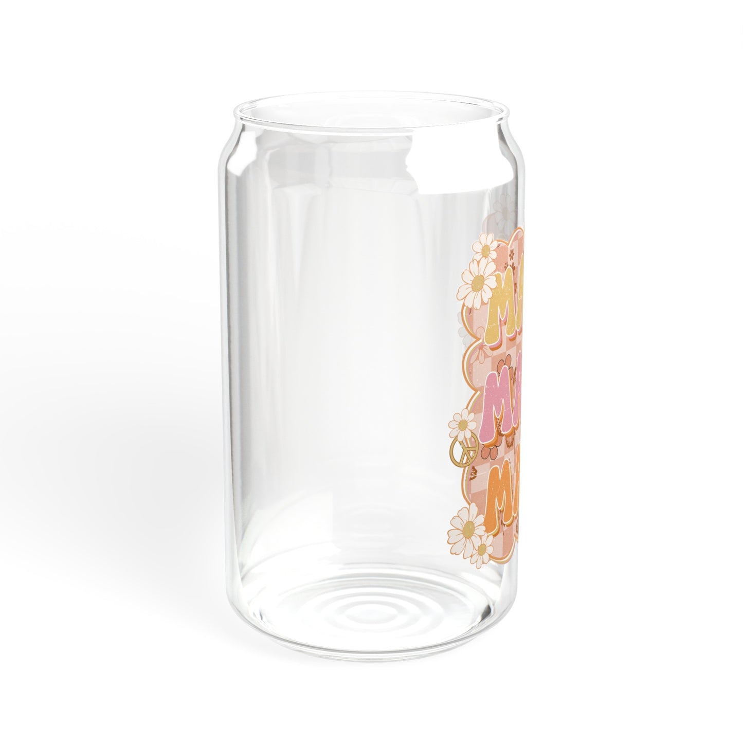 Floral Mama Glass Can Cup - Unique Mother's Day Gift Idea