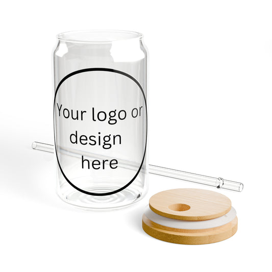 Customized Glass Can Cup - Elegant Drinkware Gift