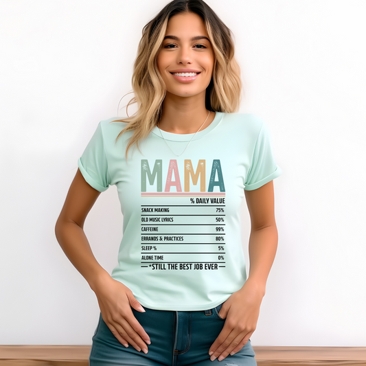 Trendy Mama Daily Value Graphic Tee - Mom Life Shirt