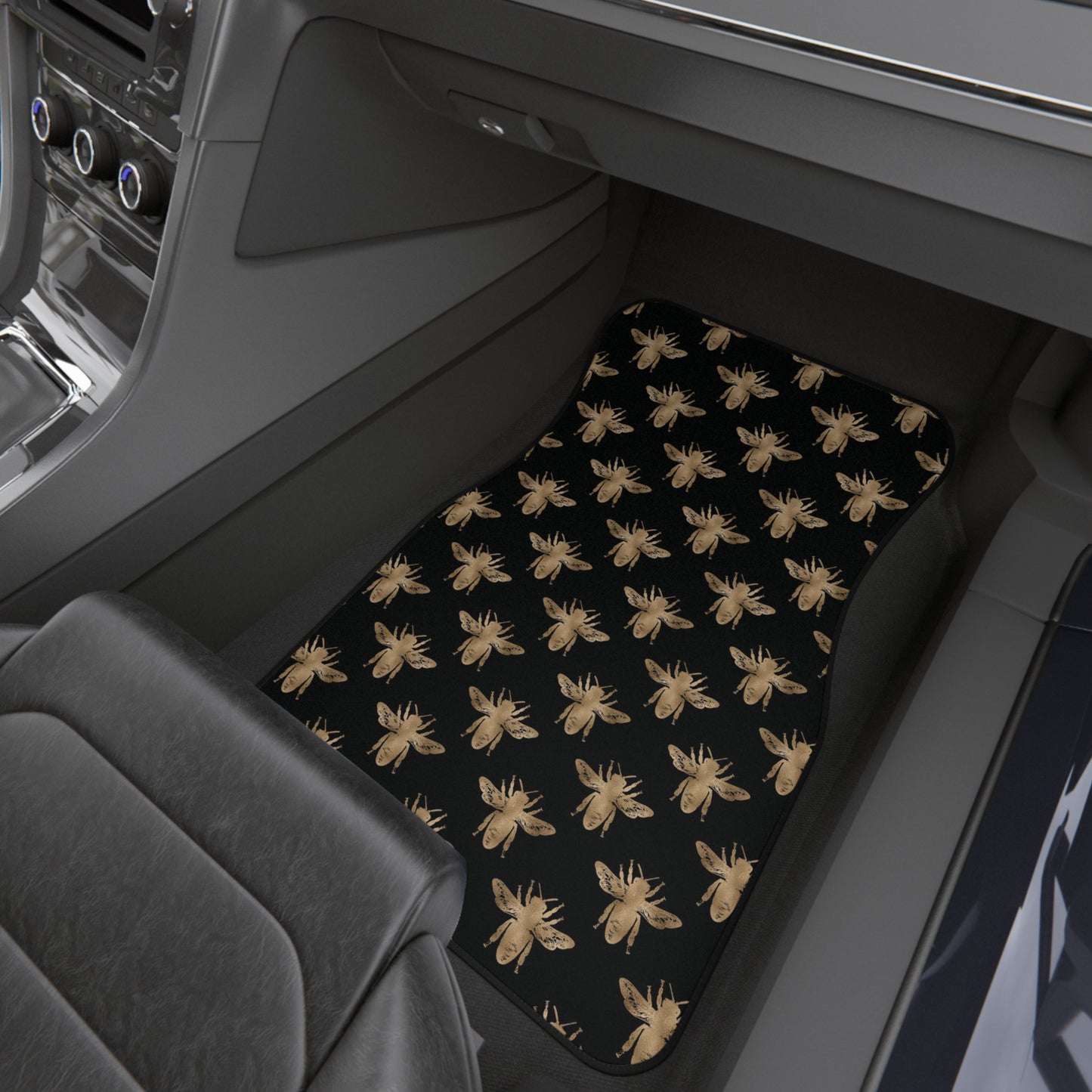 Bumblebee Pattern Car Floor Mat - Premium Quality, Non-Slip - Protect Your Car's Flooring