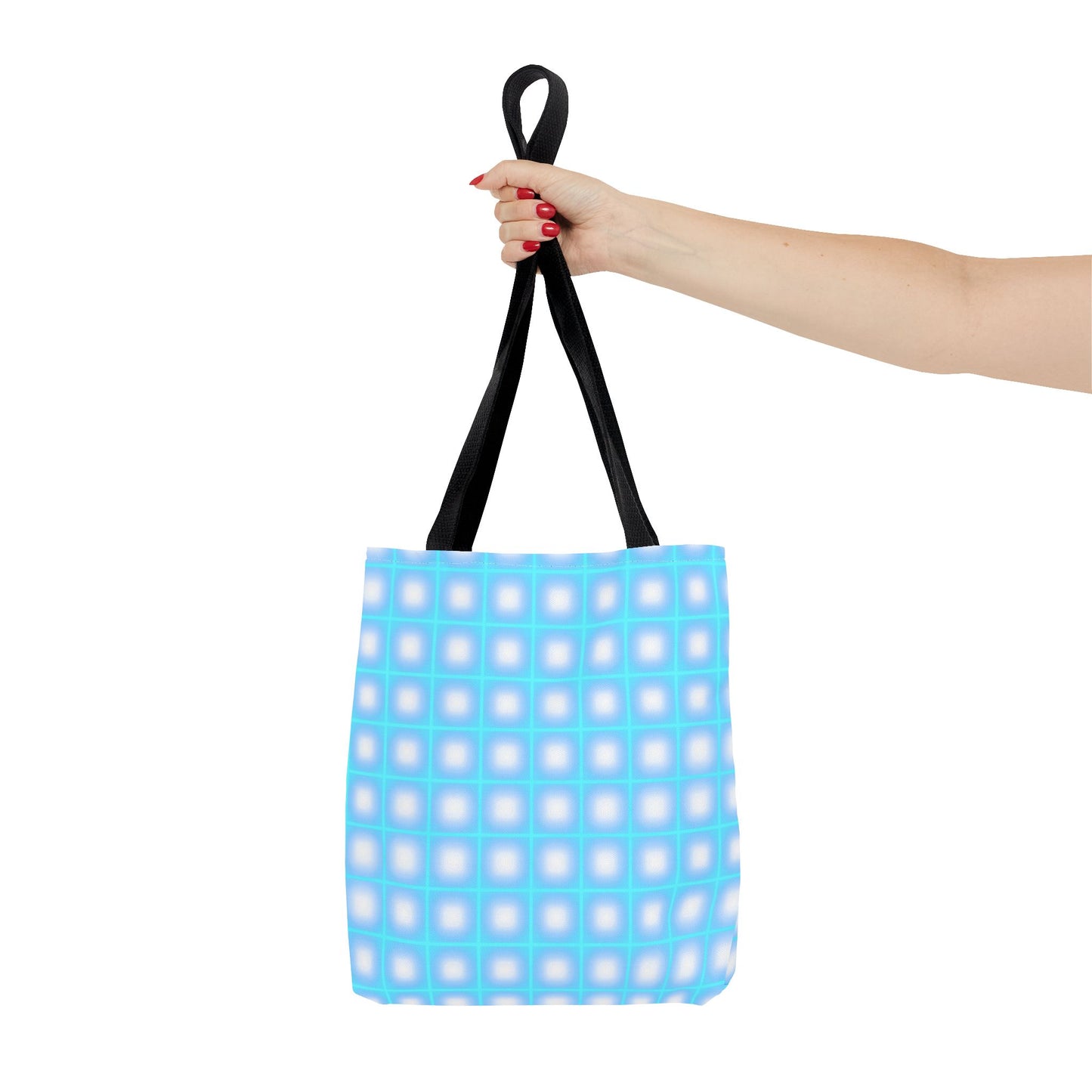 Vibrant Neon Grid Print Totes for Your Everyday Essentials - Shop Now!