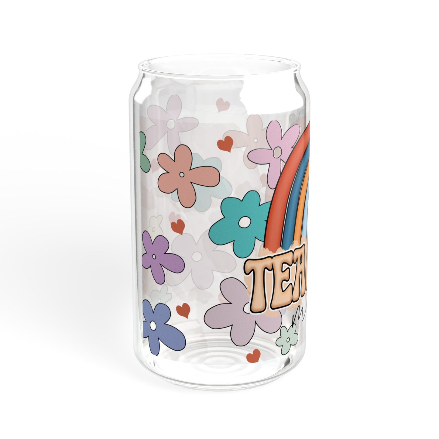 Colorful Teacher Mode Glass Can Cup - Ideal for Classroom Use