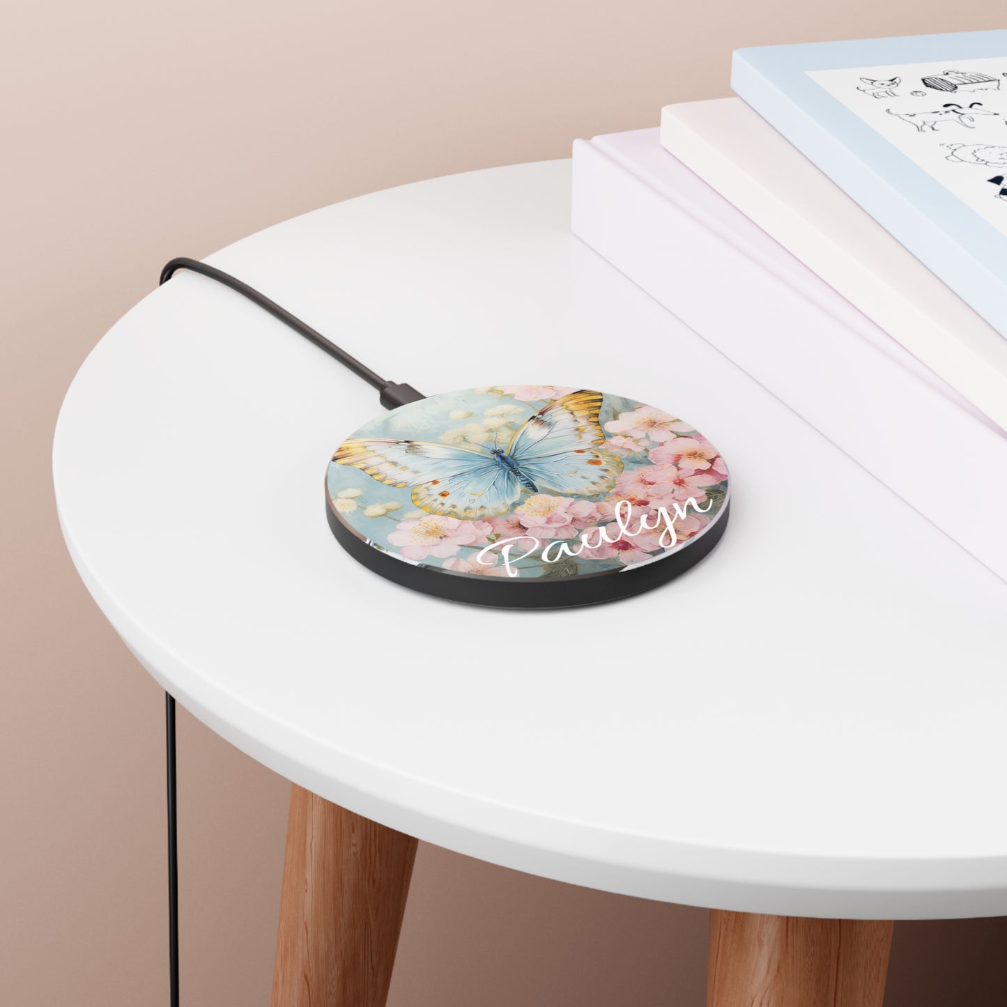 Personalized Wireless Charger for iPhone and Android - Customizable Charging Station