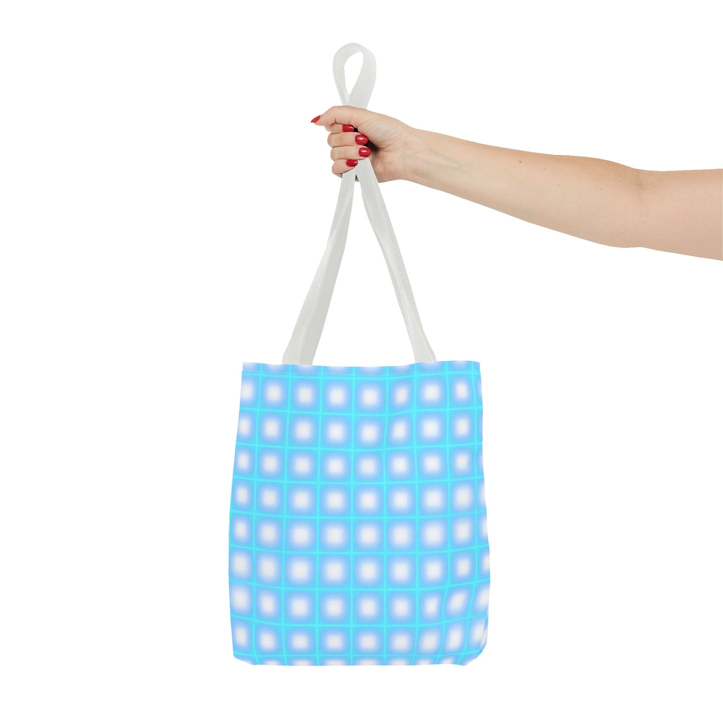 Vibrant Neon Grid Print Totes for Your Everyday Essentials - Shop Now!