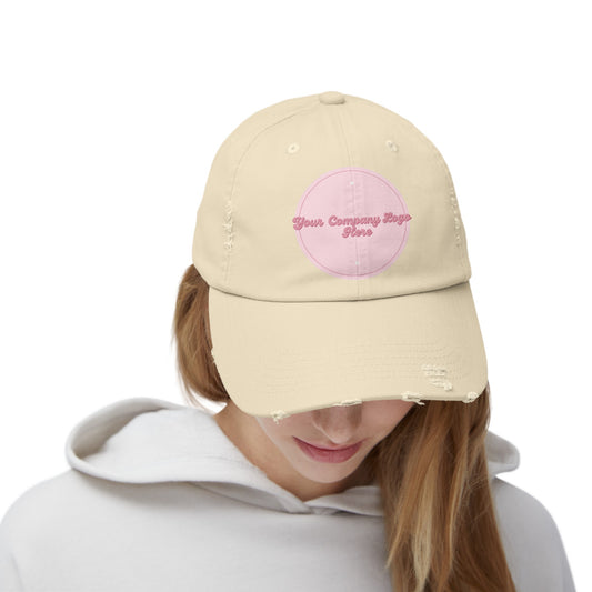 Trendy Distressed Cap Perfect for Promoting Your Company