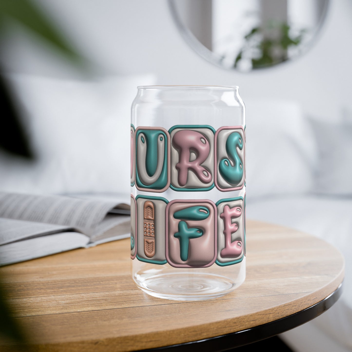 Nurse Life Glass Cup - Stylish Tumbler for Healthcare Professionals