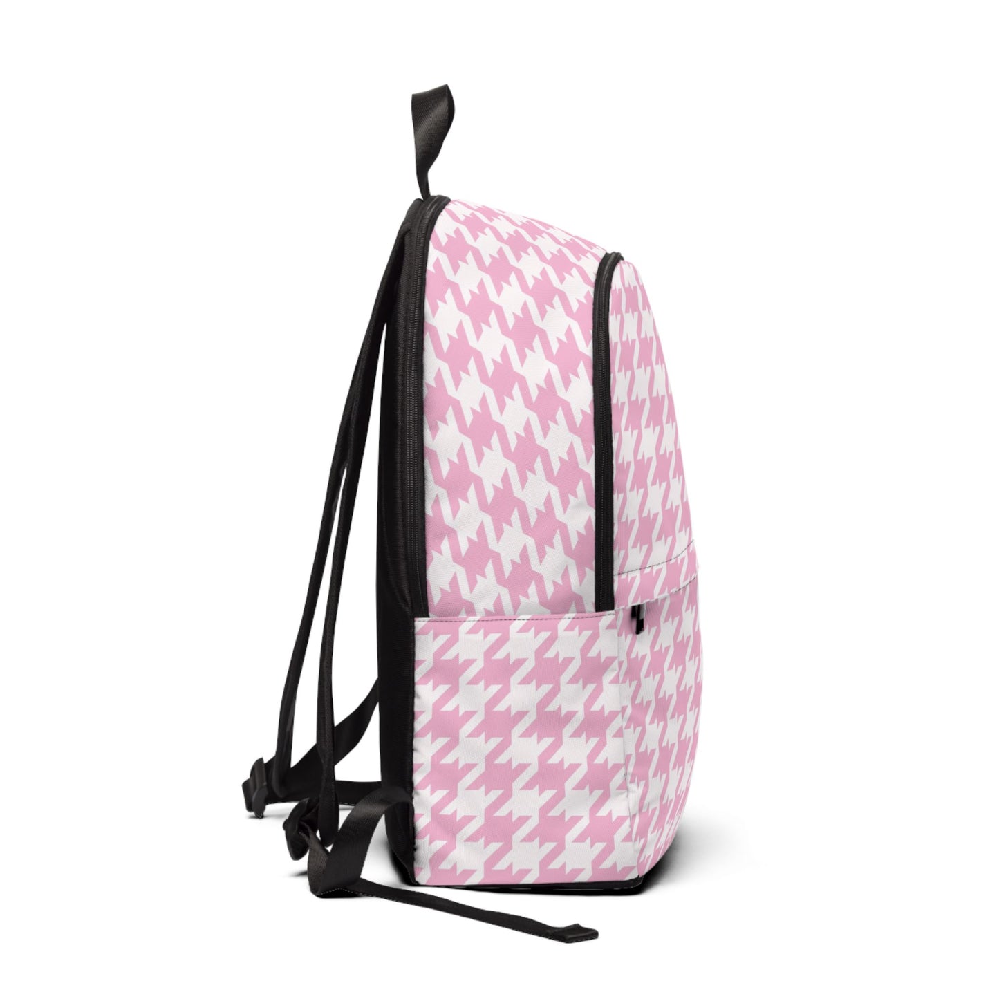 Pink Dreams: Houndstooth Fabric Backpack for Fashionistas