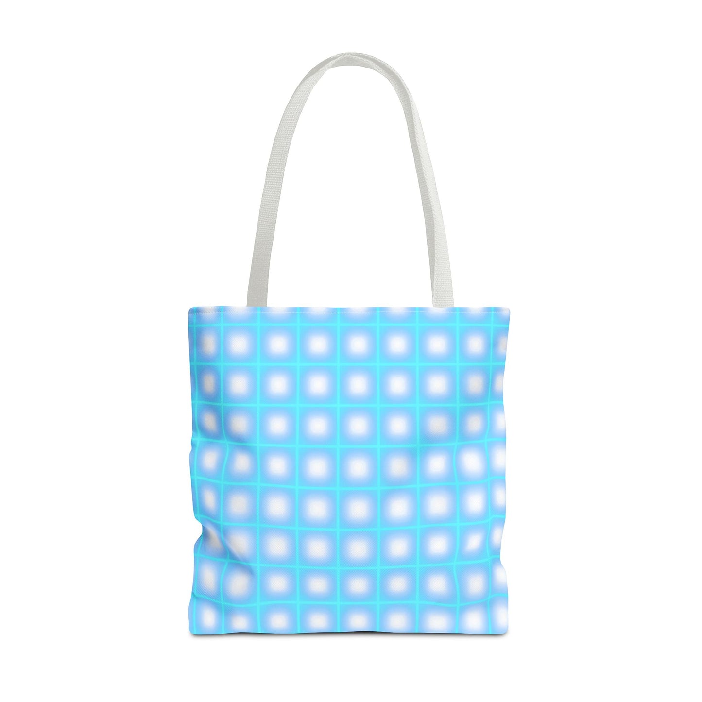 Vibrant Neon Grid Print Totes for Your Everyday Essentials - Shop Now!