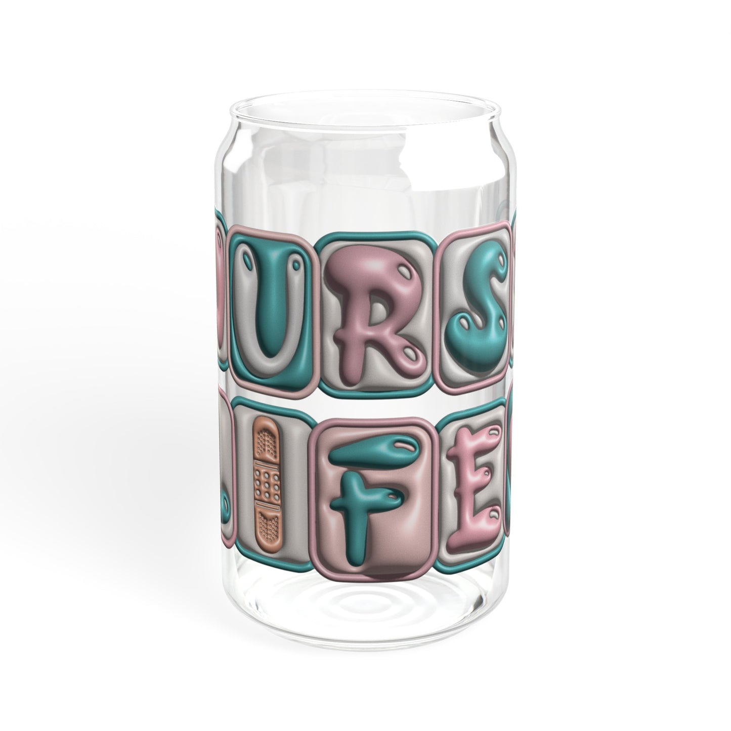 Nurse Life Glass Cup - Stylish Tumbler for Healthcare Professionals