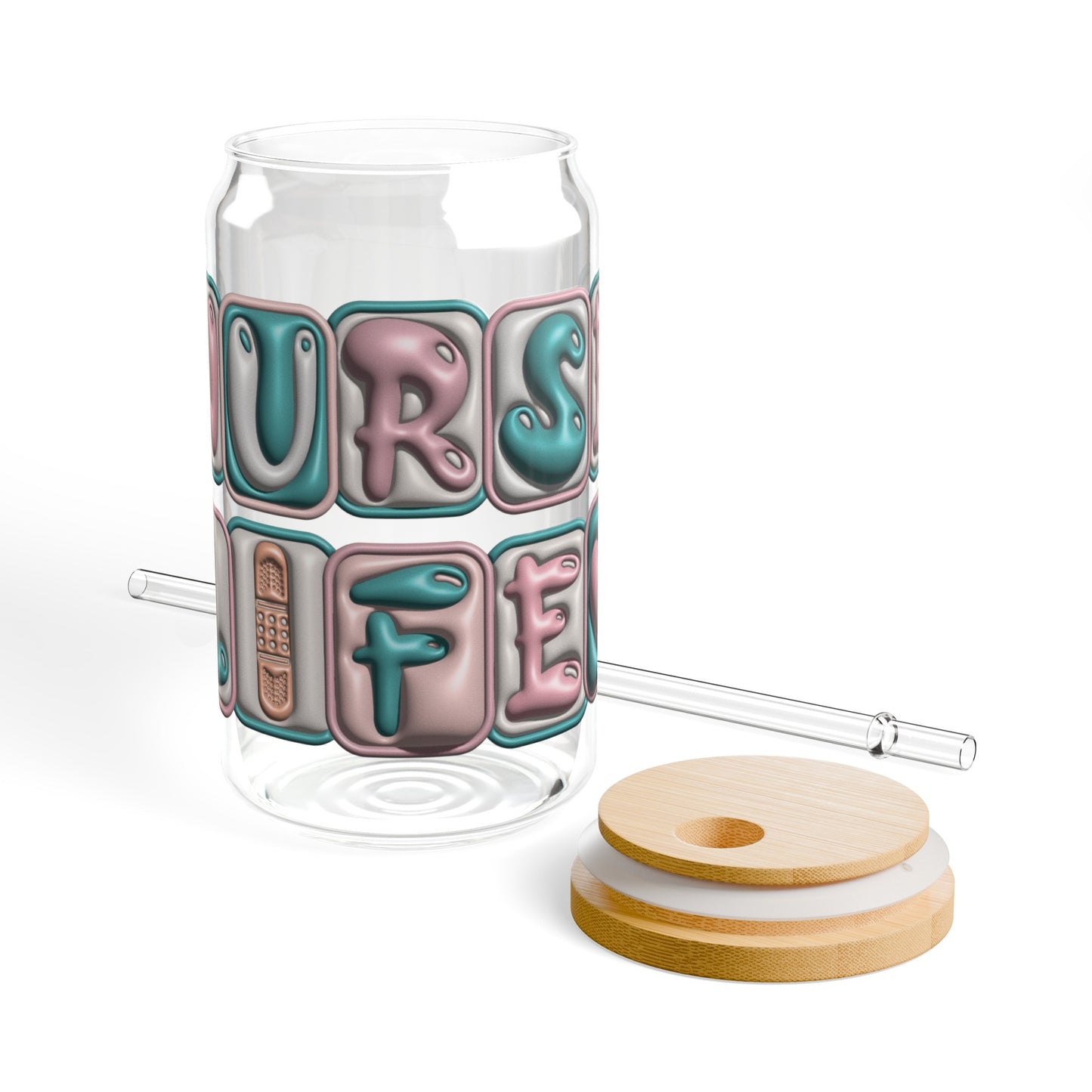 Nurse Life Glass Cup - Stylish Tumbler for Healthcare Professionals